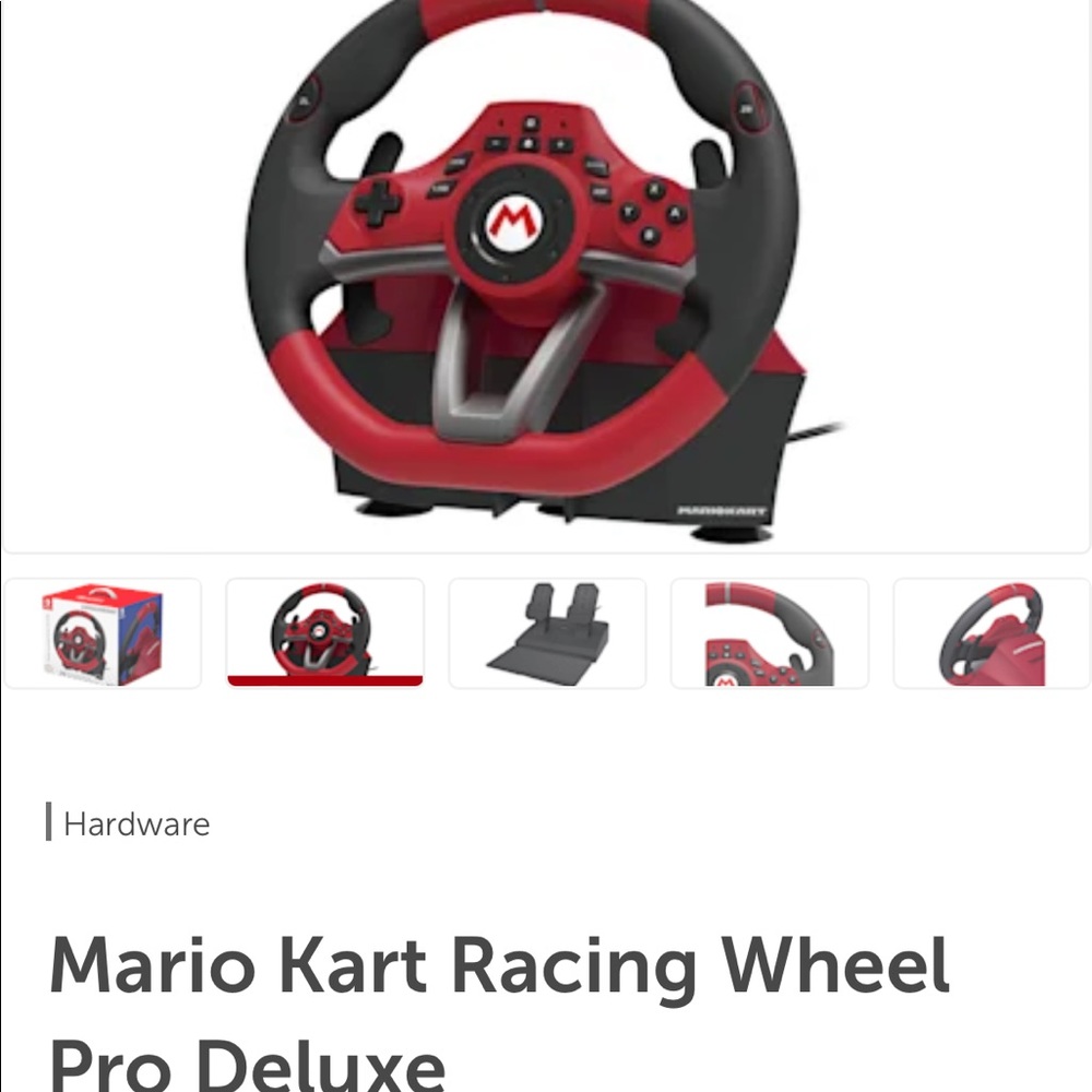 HORI RACING WHEEL MARIO KART For Nintendo SWITCH, XBOX and PlayStation.